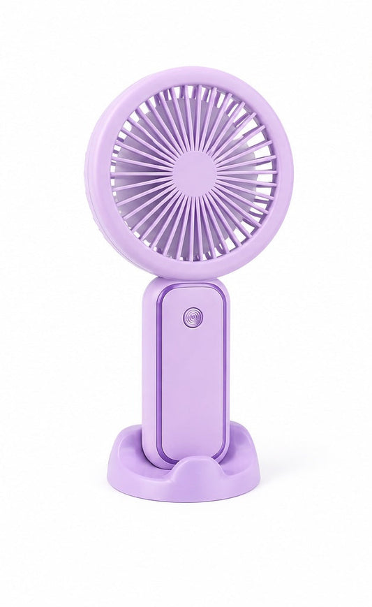 Mini USB Rechargeable Fan β 3 Speed Modes, Handheld & Desktop Stand Fan