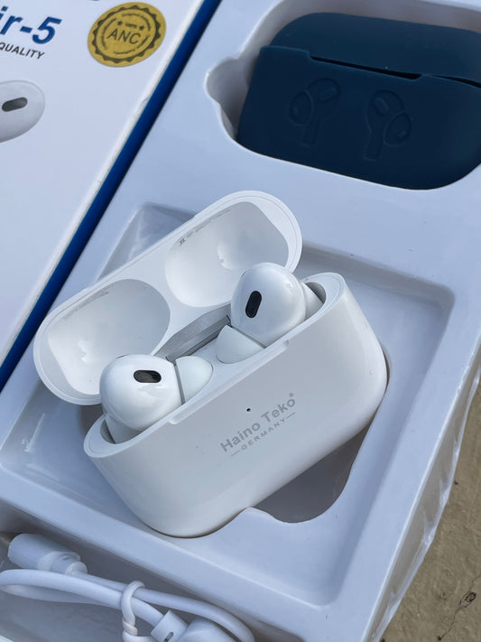 Haino Teko Air-5 ANC Wireless Earbuds β Premium Sound & Noise Cancellation(High Quality Sound)
