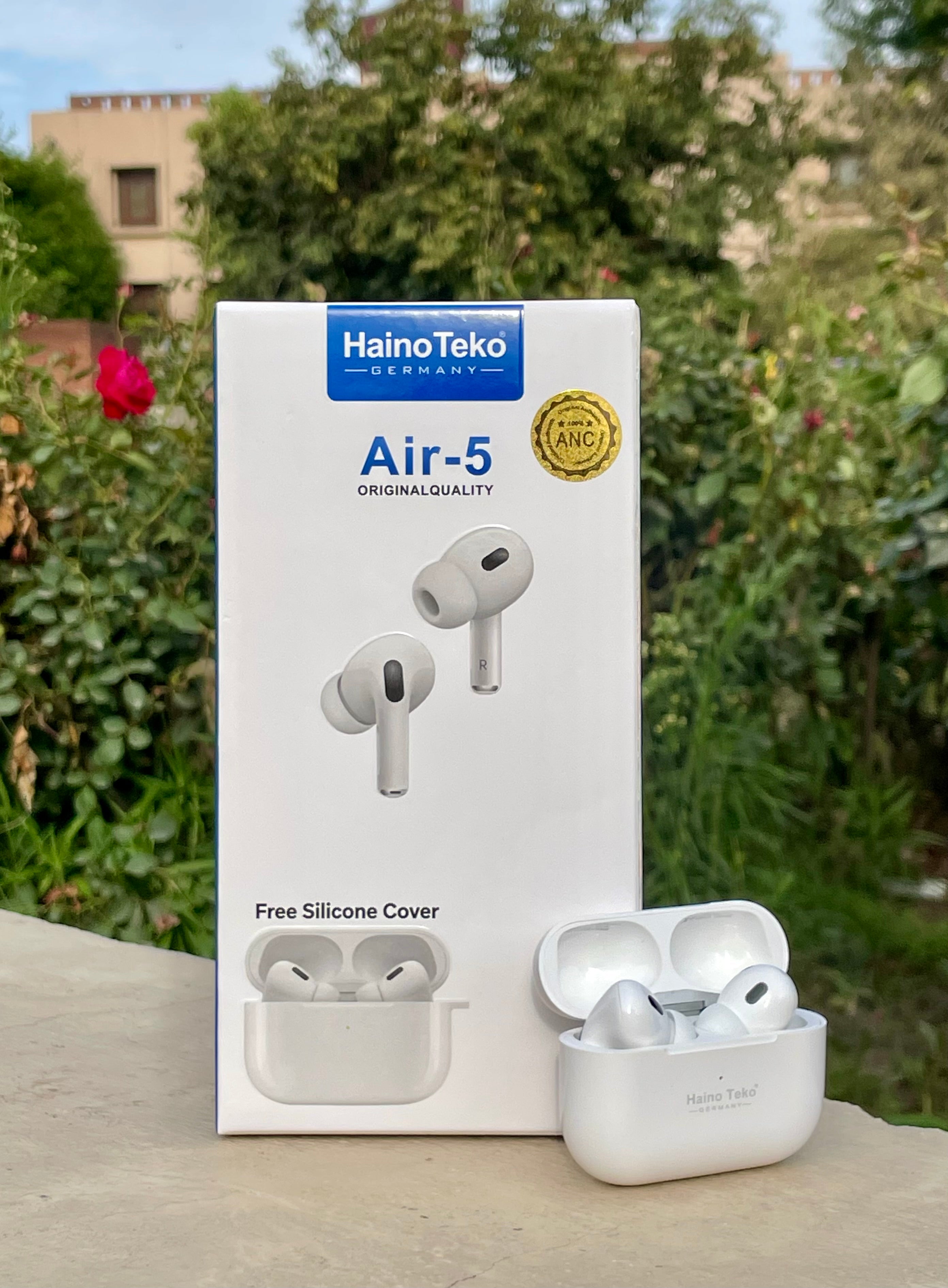 Haino Teko Air-5 ANC Wireless Earbuds – Premium Sound & Noise Cancellation(High Quality Sound)