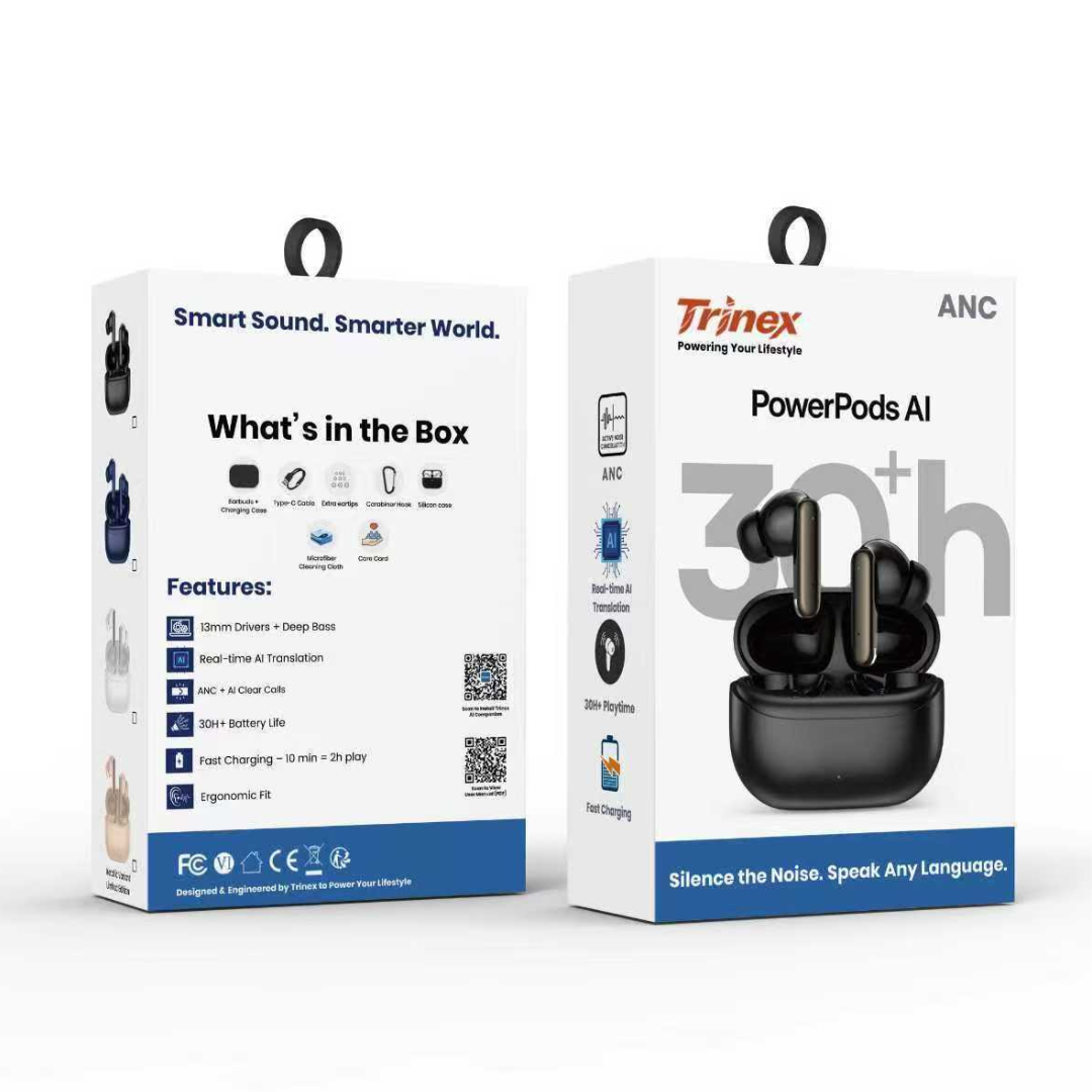 Trinex Power Pods AI – Powered by Sound, Driven by AI